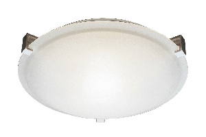 Trans Globe Lighting-59008 BN-Four Light Clipped Flush Mount   Four Light Clipped Flush Mount